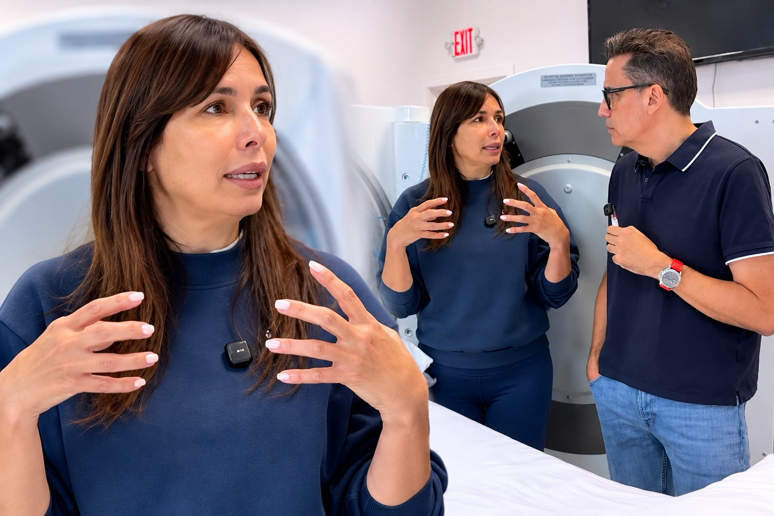 Giselle Blondet en una imagen relacionada con su salud y recuperación